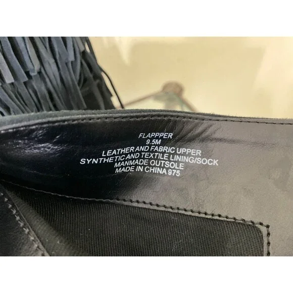 Steve Madden Black Suede Fringe Stiletto Booties - Picture 11 of 12